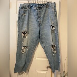 Old Navy Extra High-Waisted SkyHi Straight Plus-Size Jeans 26 (plus)
